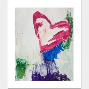 Abstract heart Posters and Art